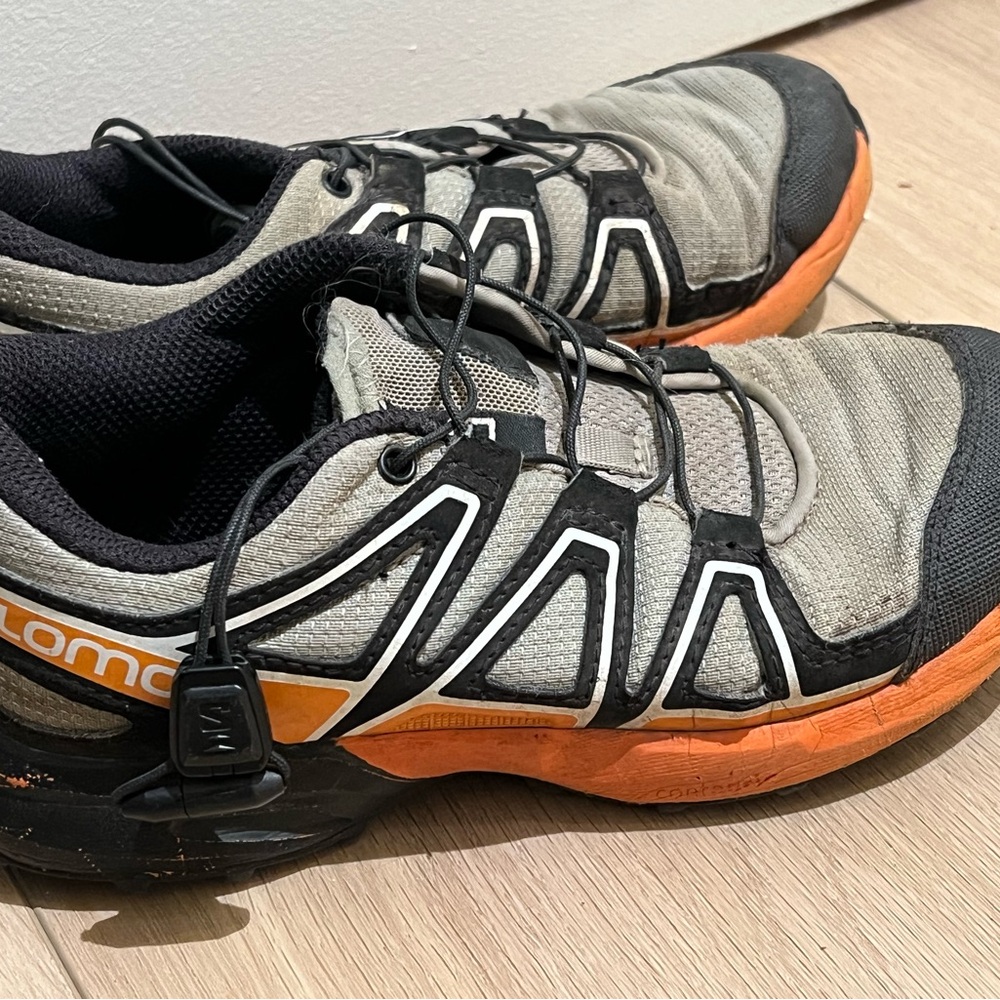 Boys Salomon’s- Black, Gray, and Orange